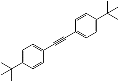 1,1′-(1,2-乙炔基)双[4-(1,1-二甲基乙基)苯 结构式