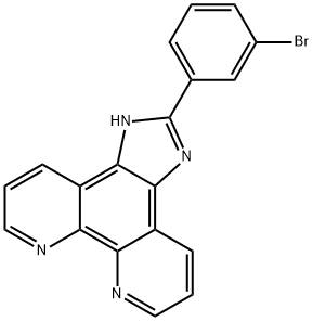 2-(3-broMophenyl)iMidazole[4,5f][1,10]phenanthroline 结构式