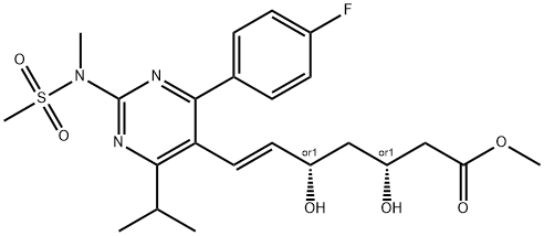 Rosuvastatin (3S,5R)-Isomer Methyl Ester 结构式