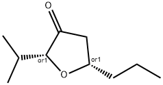 3(2H)-Furanone,dihydro-2-(1-methylethyl)-5-propyl-,(2R,5S)-rel-(9CI) 结构式