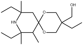 1,5-Dioxa-9-azaspiro[5.5]undecane-3-methanol, 3,8,10-triethyl-7,8,10-trimethyl- 结构式