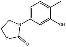 3-(3-羟基-4-甲基苯基)噁唑烷-2-酮 结构式