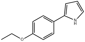 2-(4-乙氧基苯基)吡咯 结构式