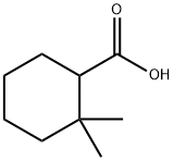 2,2-二甲基环己烷-1-羧酸 结构式