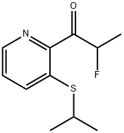 1-(3-异丙基硫烷基吡啶-2-基)-2-氟丙烷-1-酮 结构式