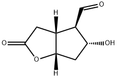 2H-Cyclopenta[b]furan-4-carboxaldehyde, hexahydro-5-hydroxy-2-oxo-, (3aR,4R,5R,6aS)- 结构式