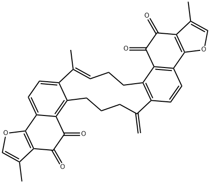 甘西鼠尾新酮 A 结构式