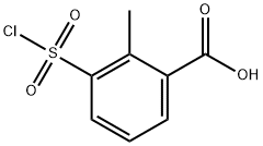 3-(氯磺酰基)-2-甲基苯甲酸 结构式