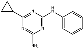 6-cyclopropyl-2-N-phenyl-1,3,5-triazine-2,4-diamine 结构式