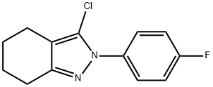 2H-Indazole, 3-chloro-2-(4-fluorophenyl)-4,5,6,7-tetrahydro- 结构式