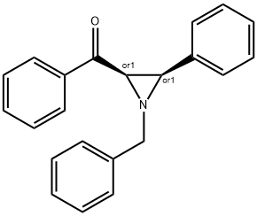 rel-(2α*,3α*)-1-Benzyl-2-benzoyl-3-phenylaziridine 结构式