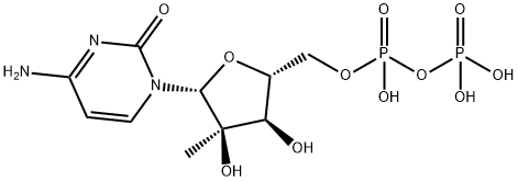 2'-C-Methylcytidine 5'-diphosphate triethylammonium salt 结构式