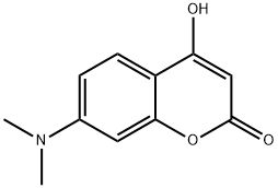 2H-1-Benzopyran-2-one, 7-(dimethylamino)-4-hydroxy- 结构式
