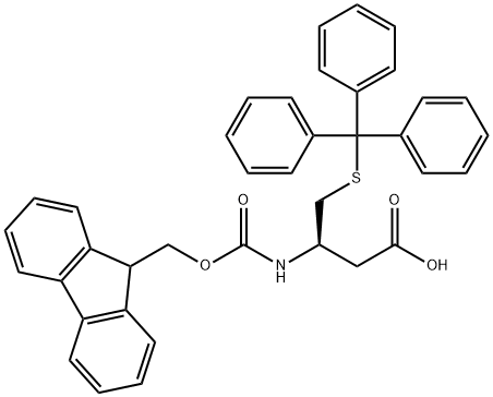 FMOC-β-homocys(trt)-oh 结构式