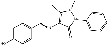 1-(4-羟苯甲亚氨基)安替比林 结构式