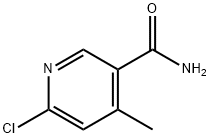 6-氯-4-甲基-3-吡啶甲酰胺 结构式