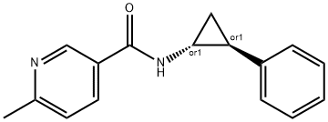 3-Pyridinecarboxamide,6-methyl-N-[(1R,2S)-2-phenylcyclopropyl]-,rel-(9CI) 结构式