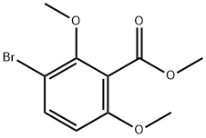 3-溴-2,6-二甲氧基苯甲酸甲酯 结构式