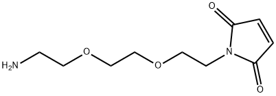 马来酰亚胺-PEG2-胺三氟醋酸盐 结构式