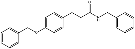 N-苄基-3-(4-(苄氧基)苯基)丙酰胺 结构式