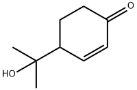 2-Cyclohexen-1-one, 4-(1-hydroxy-1-methylethyl)- 结构式