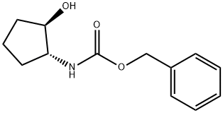 Carbamic acid, N-[(1R,2R)-2-hydroxycyclopentyl]-, phenylmethyl ester 结构式