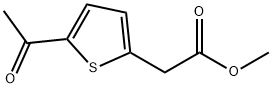2-(5-乙酰噻吩-2-基)乙酸甲酯 结构式