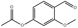 Benzaldehyde, 4-(acetyloxy)-2-methoxy- 结构式