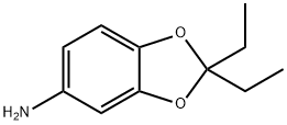 2,2-diethyl-2H-1,3-benzodioxol-5-amine 结构式