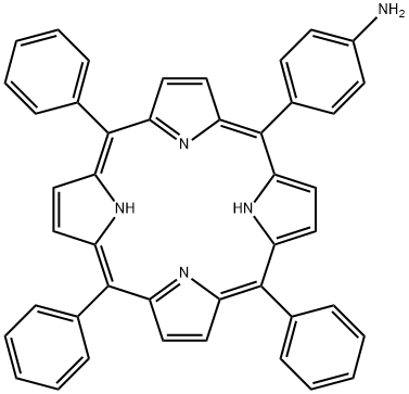 4-(10,15,20-三苯基卟啉-5-基)苯胺 结构式