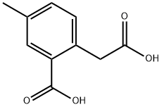2-(Carboxymethyl)-5-methylbenzoic acid 结构式