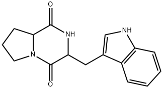 环(脯氨酸-色氨酸)二肽 结构式
