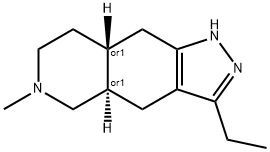 1H-Pyrazolo[3,4-g]isoquinoline,3-ethyl-4,4a,5,6,7,8,8a,9-octahydro-6-methyl-,(4aR,8aR)-rel-(9CI) 结构式