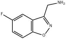 1,2-Benzisoxazole-3-methanamine,5-fluoro-(9CI) 结构式