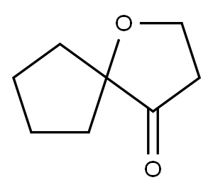 1-氧杂螺[4.4]壬烷-4-酮 结构式