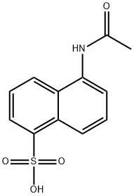 1-Naphthalenesulfonic acid, 5-(acetylamino)- 结构式