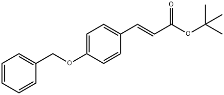 2-Propenoic acid, 3-[4-(phenylmethoxy)phenyl]-, 1,1-dimethylethyl ester, (2E)- 结构式