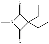 2,4-Azetidinedione, 3,3-diethyl-1-methyl- 结构式