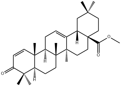 Oleana-1,12-dien-28-oic acid, 3-oxo-, methyl ester 结构式