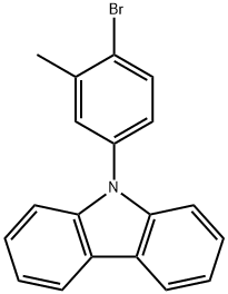 9H-Carbazole, 9-(4-bromo-3-methylphenyl)- 结构式