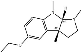Pyrrolo[2,3-b]indole, 5-ethoxy-1,2,3,3a,8,8a-hexahydro-1,3a,8-trimethyl-, (3aR,8aS)-rel- 结构式