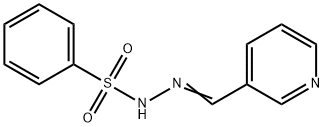 (E)-N-(pyridin-3-ylmethylene)benzenesulfonohydrazide 结构式