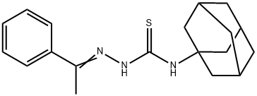 Acetphenone 4-[1-adamantyl]-3-thiosemicarbazone 结构式