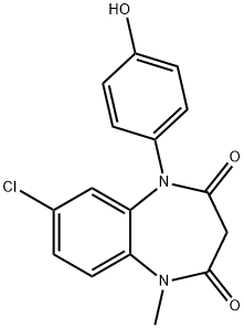 4-Hydroxy Clobazam 结构式