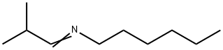 1-Hexanamine, N-(2-methylpropylidene)- 结构式