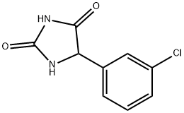 2,4-Imidazolidinedione, 5-(3-chlorophenyl)- 结构式