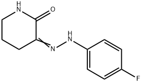 2,3-Piperidinedione, 3-[2-(4-fluorophenyl)hydrazone] 结构式