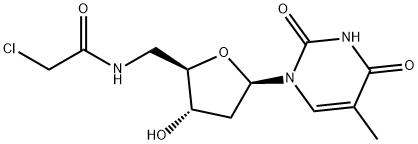 5'-chloroacetamido-5'-deoxythymidine 结构式