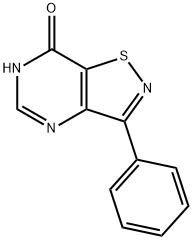 3-苯基-6H,7H-[1,2]噻唑并[4,5-D]嘧啶-7-酮 结构式