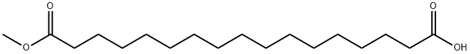 Heptadecanedioic acid, 1-methyl ester 结构式